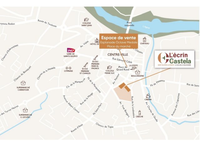 Immobilier neuf Saint-Sulpice-la-Pointe : L'Écrin du Castela - la Nouvelle Arçonnerie