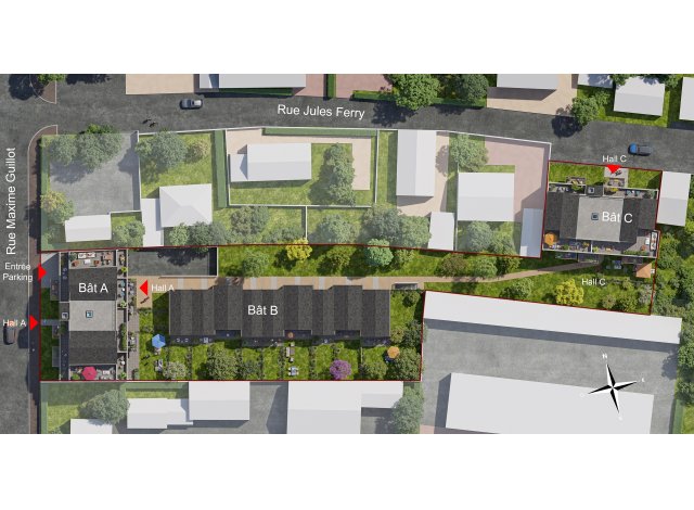 Logement neuf Chenôve : Atelier 58 les Maisons