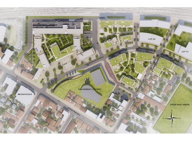 Drancy programme neuf  Les Terrasses Marceau TR2 D1